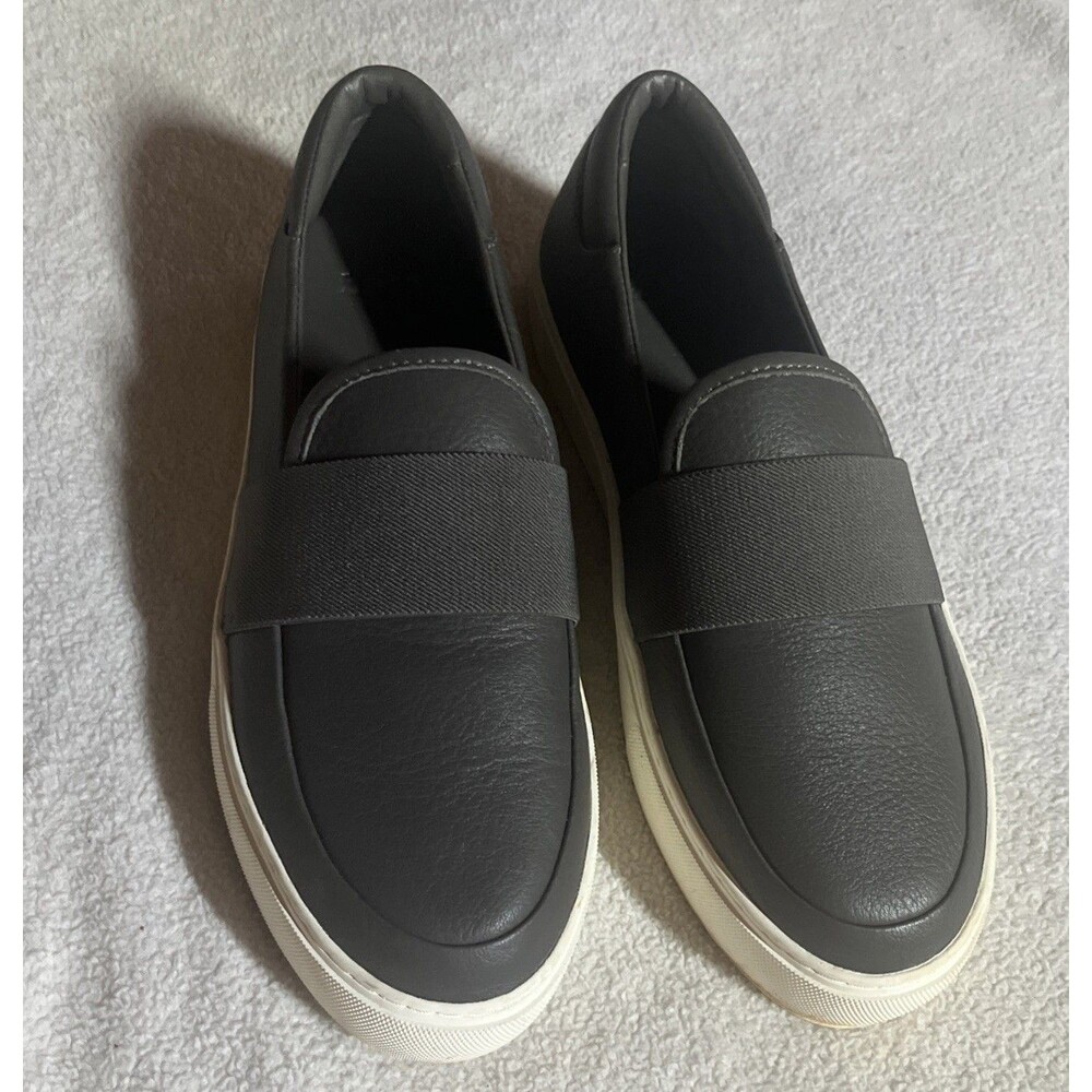 UGG Chayze Sneaker Women's 8 Gray Leather Slip On Platform Loafer Casual